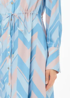 Abito chemisier in twill stampato