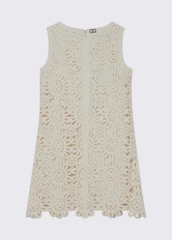 Abito corto in macramè