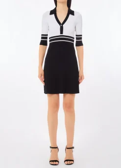 Abito in maglia a righe