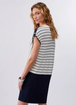 Abito in maglia a righe