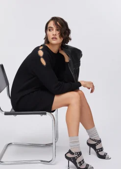 Abito in maglia con cut-out