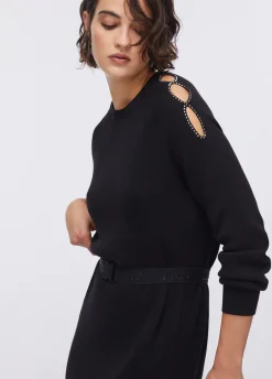 Abito in maglia con cut-out