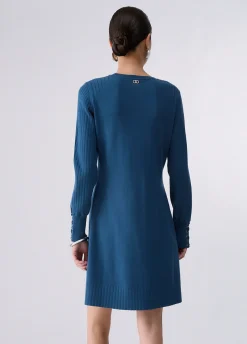 Abito in maglia con stringhe
