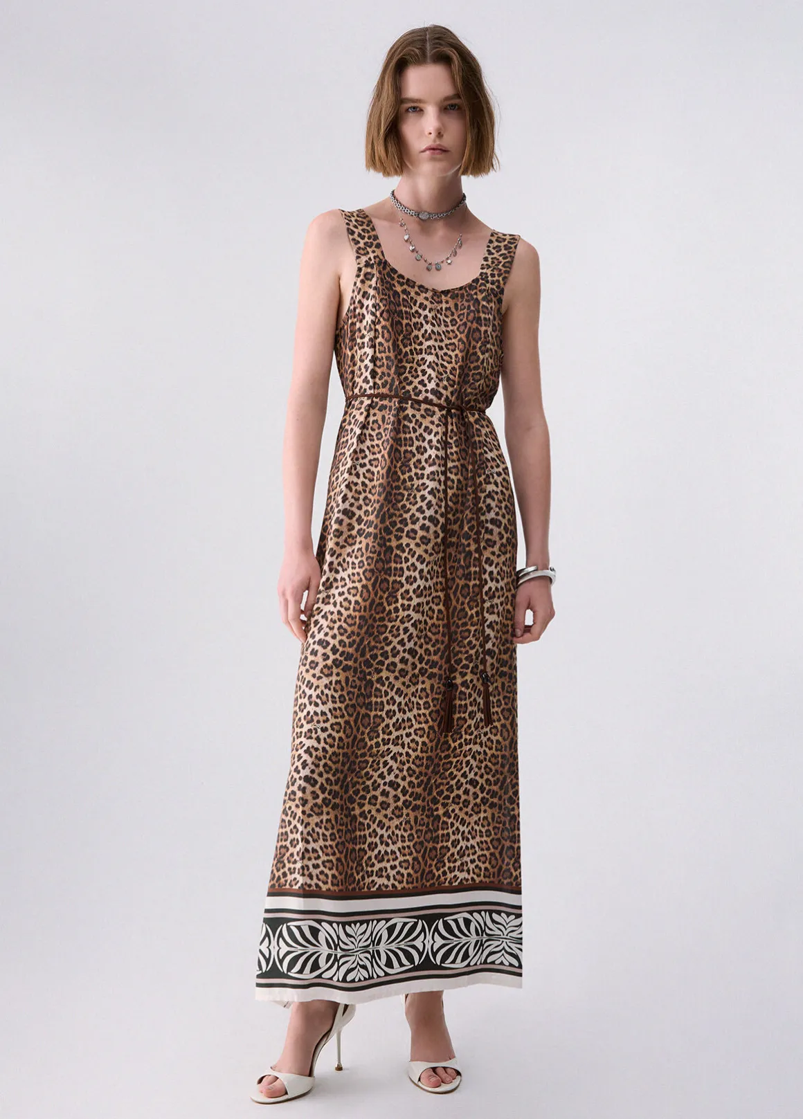 Abito lungo animalier
