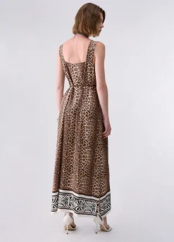 Abito lungo animalier