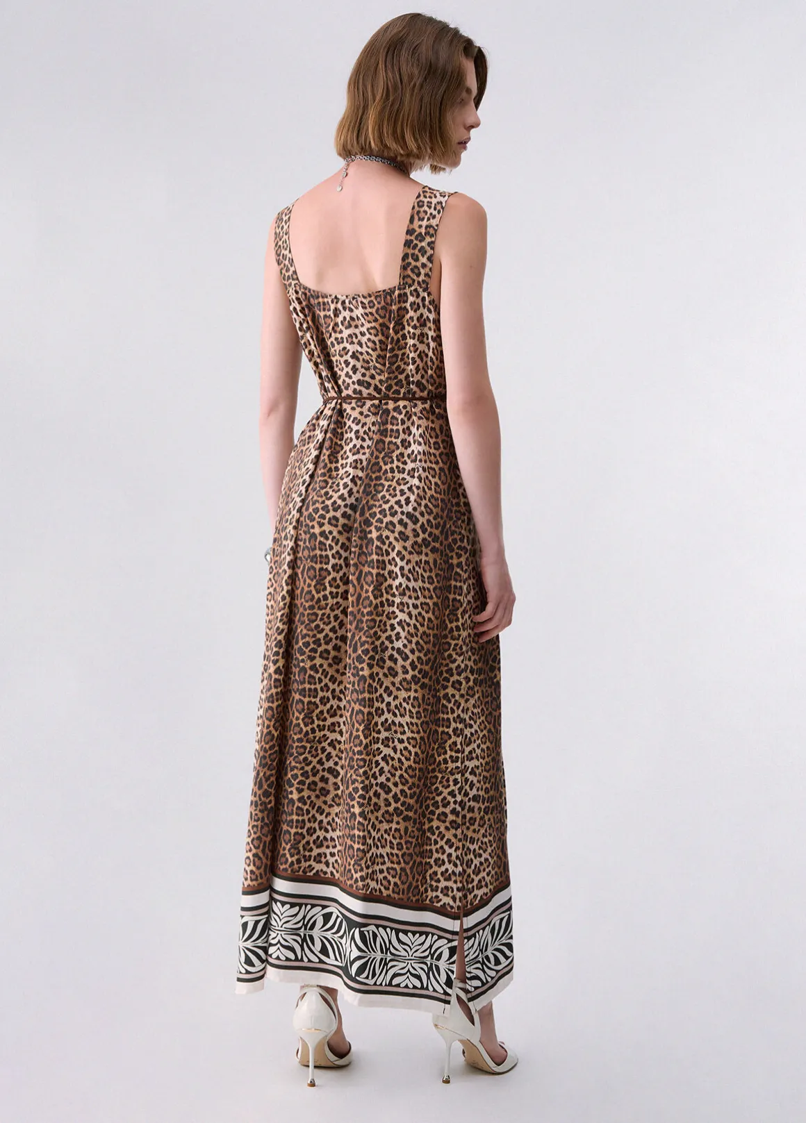 Abito lungo animalier