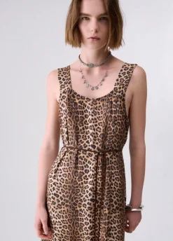Abito lungo animalier
