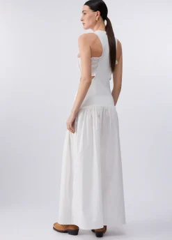 Abito lungo con cut-out