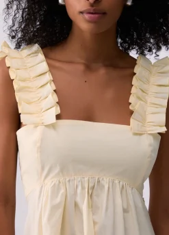 Abito lungo con rouches