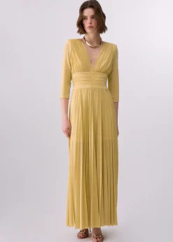 Abito lungo elegante in lurex