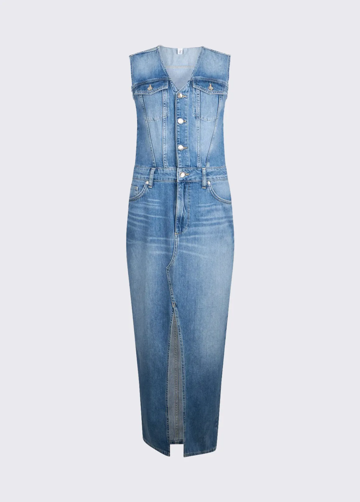 Abito lungo in denim