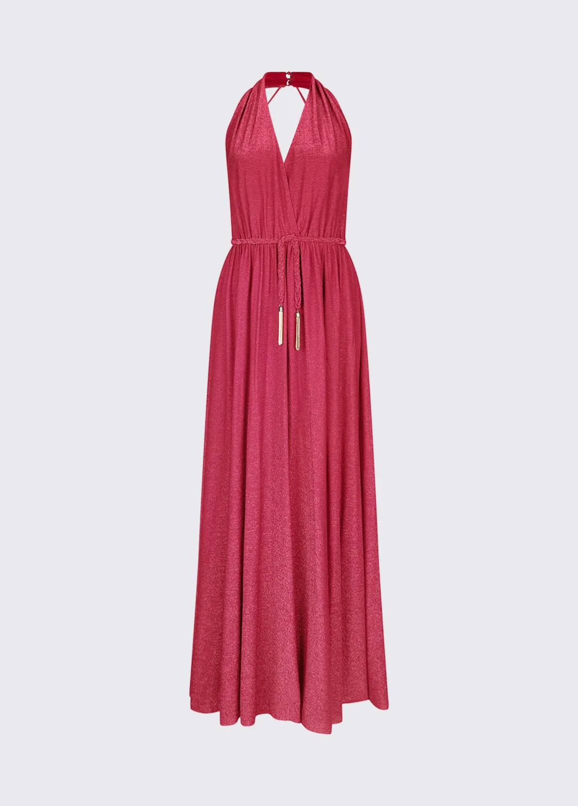 Abito lungo in lurex