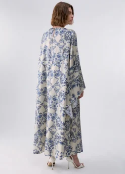 Abito lungo stampa foulard
