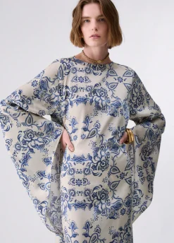 Abito lungo stampa foulard