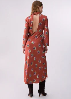 Abito midi a fiori