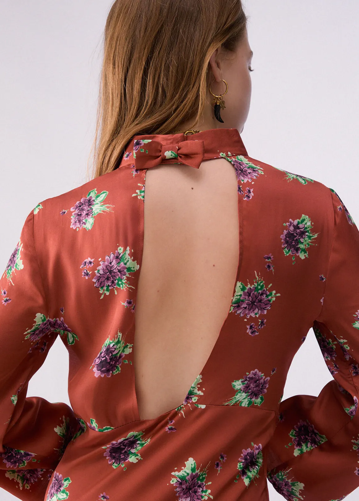 Abito midi a fiori