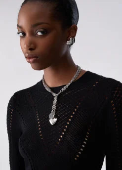 Abito midi in maglia