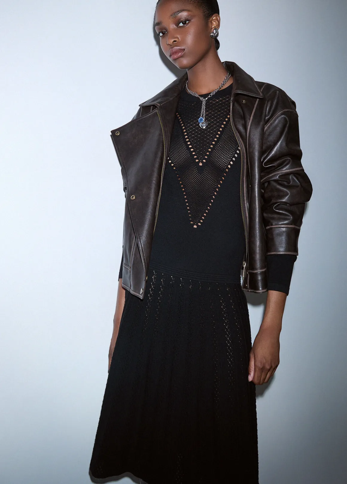Abito midi in maglia