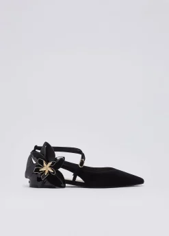 Ballerine con maxi fiore