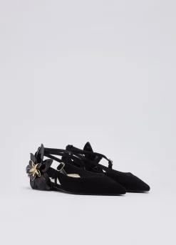 Ballerine con maxi fiore