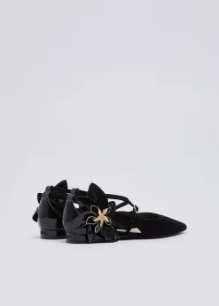 Ballerine con maxi fiore