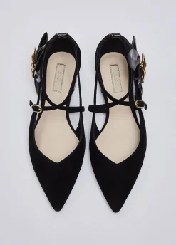Ballerine con maxi fiore