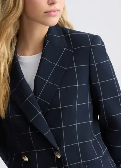 Blazer check doppiopetto