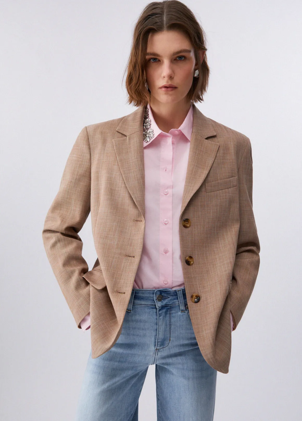 Blazer con foulard