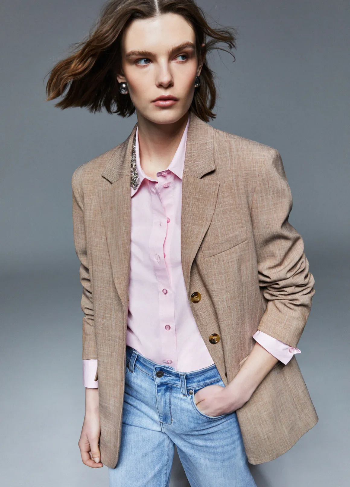Blazer con foulard