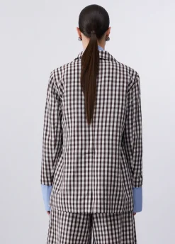 Blazer con sciarpa gioiello