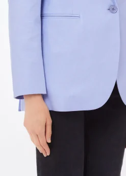 Blazer in lino e cotone