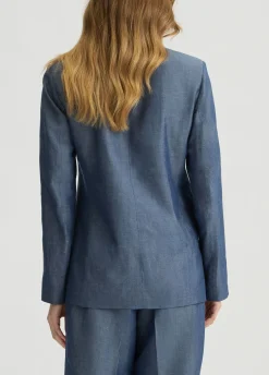Blazer in misto lino