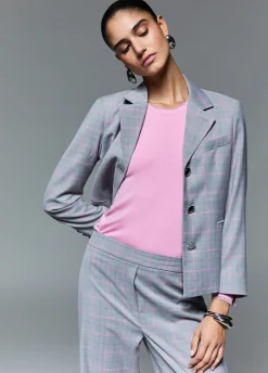 Blazer in tessuto check