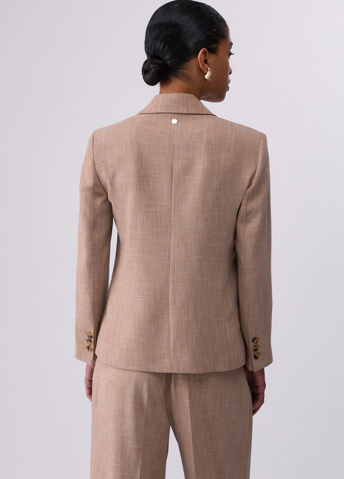Blazer in tessuto mélange