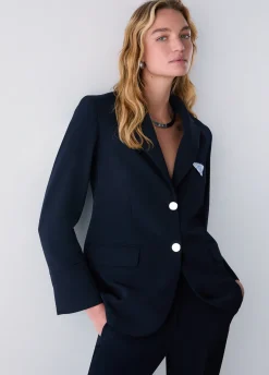 Blazer regular fit con pochette