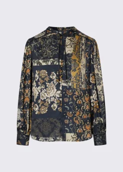 Blusa con stampa all-over