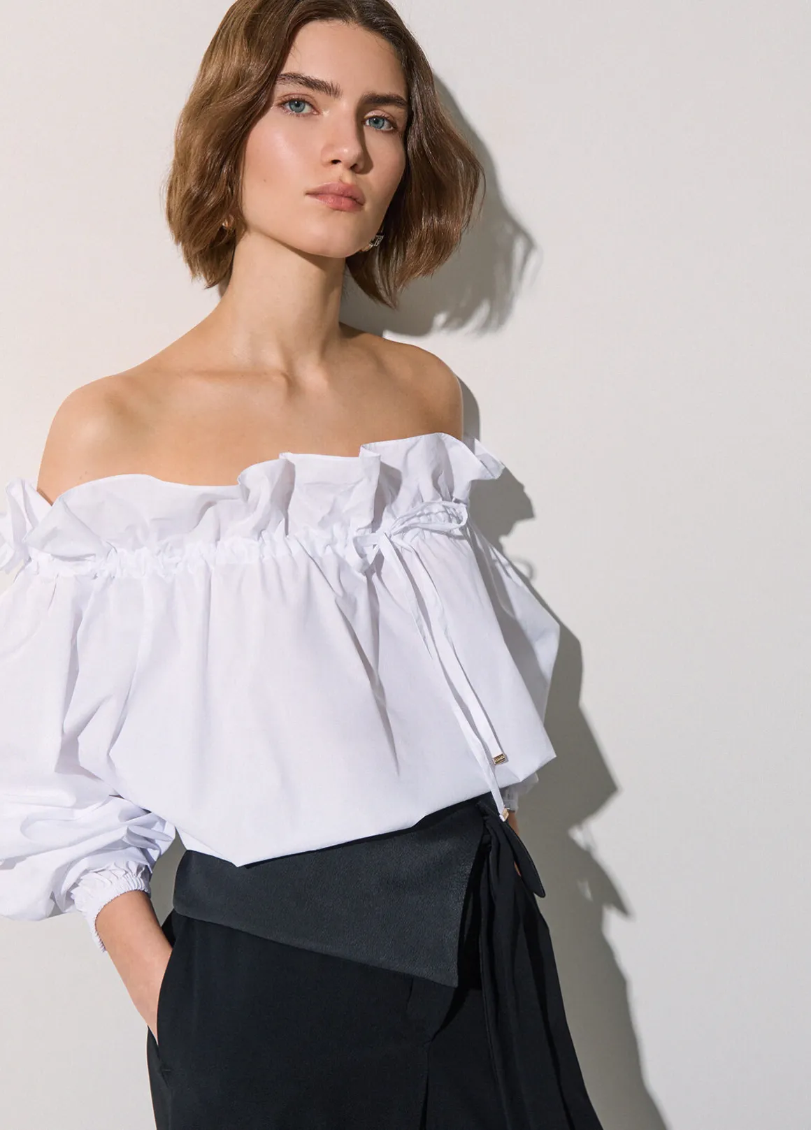 Blusa in popeline