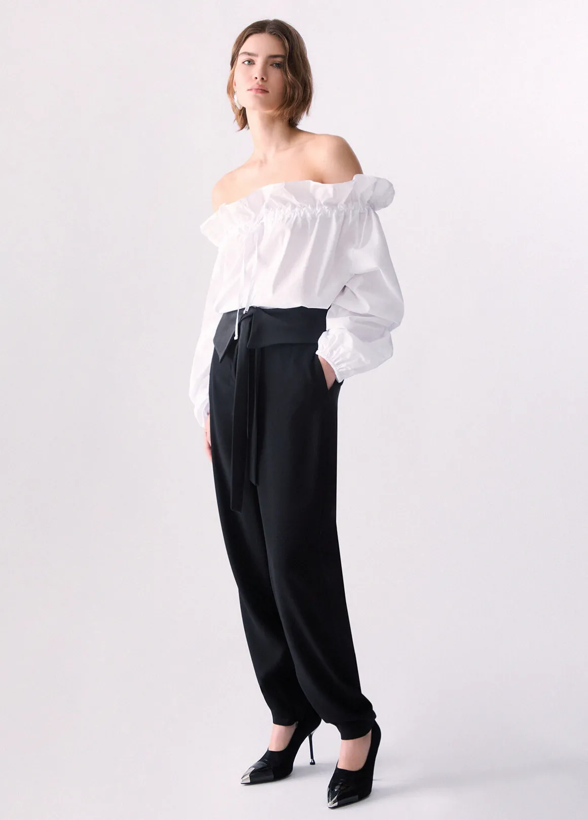 Blusa in popeline