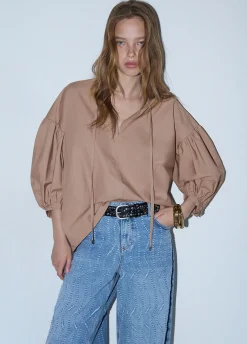 Blusa in popeline