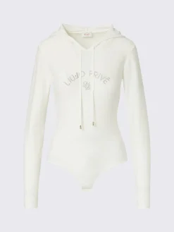 Body in maglia con cappuccio