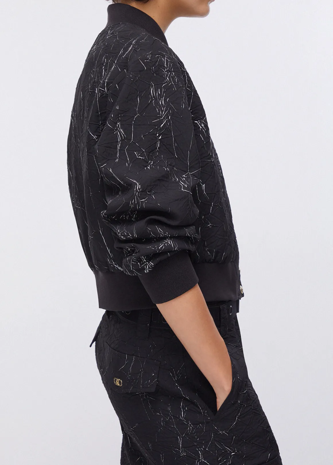Bomber effetto wrinkle
