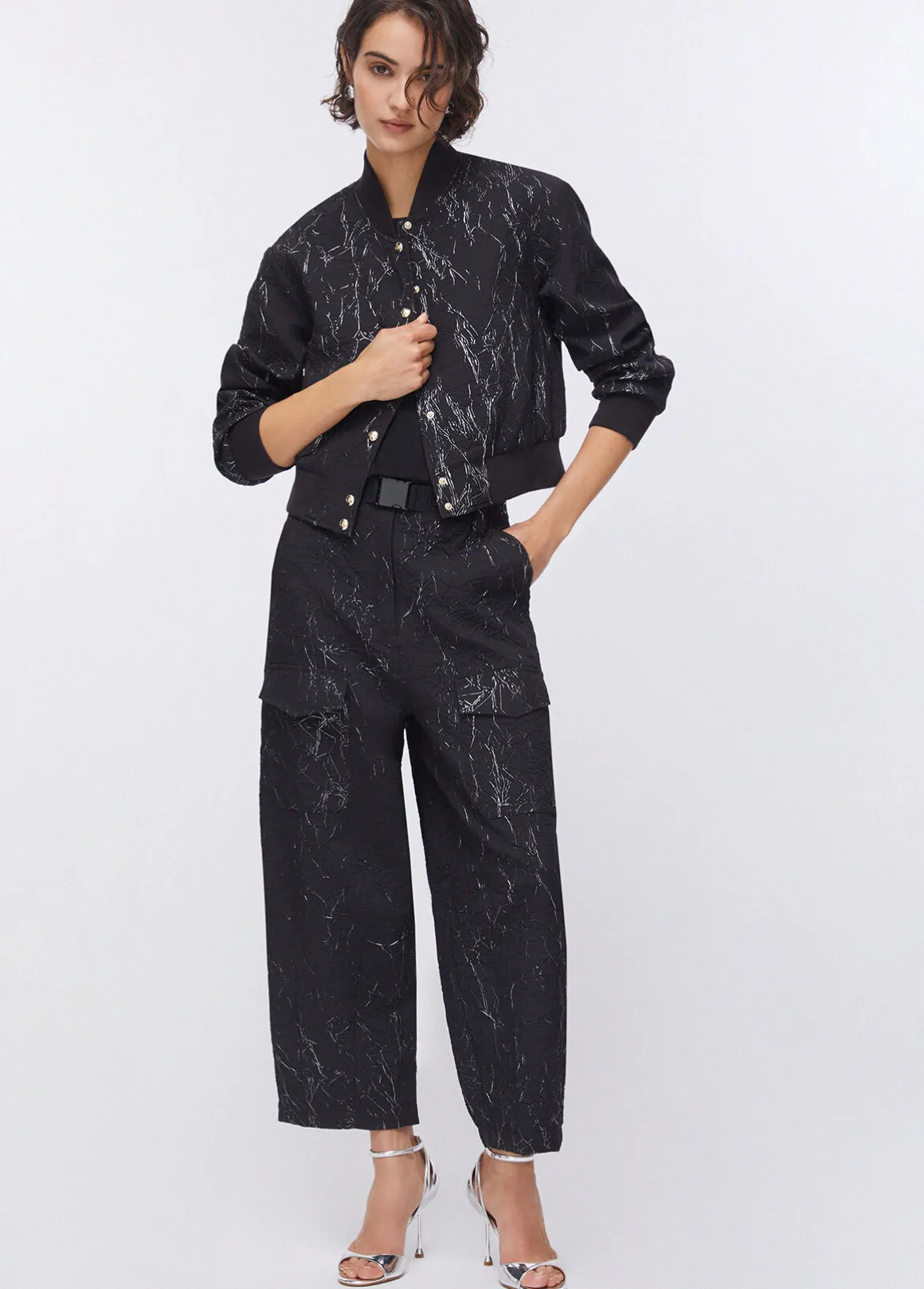 Bomber effetto wrinkle