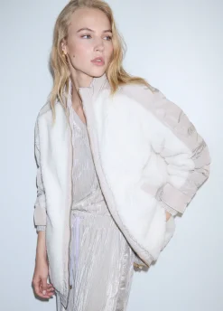 Bomber oversize in teddy