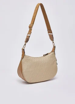 Borsa a spalla media jacquard