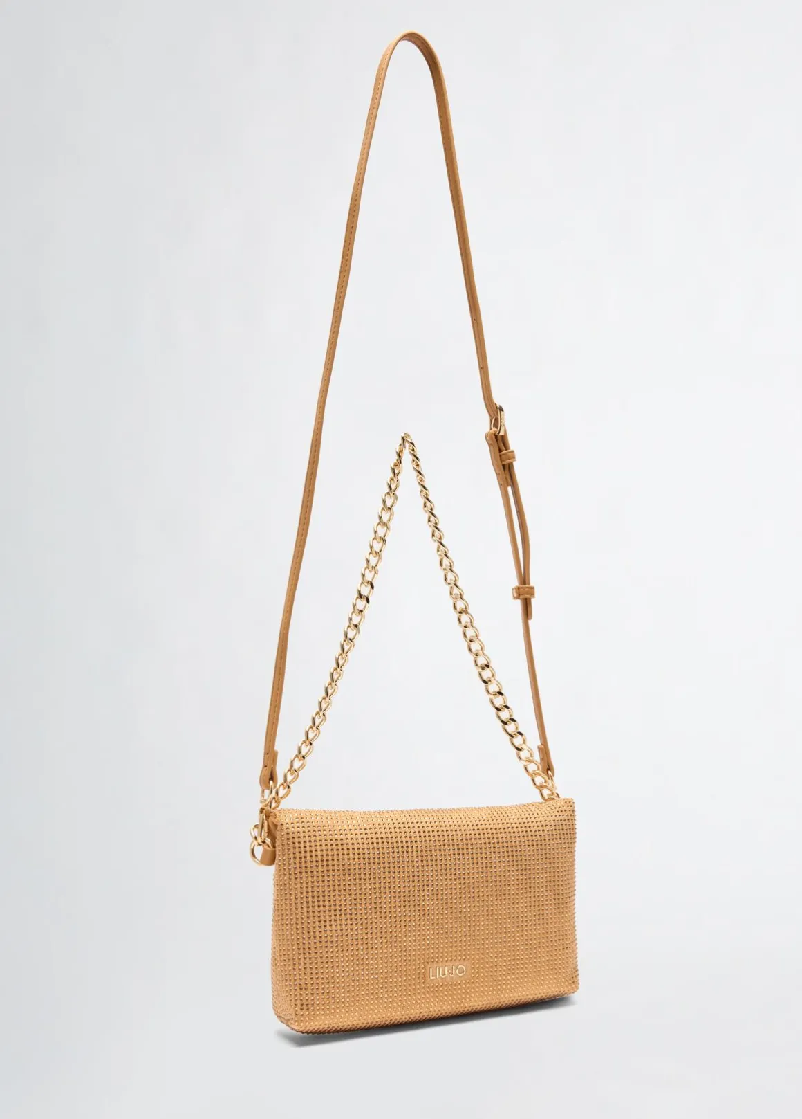 Borsa a spalla piccola con strass