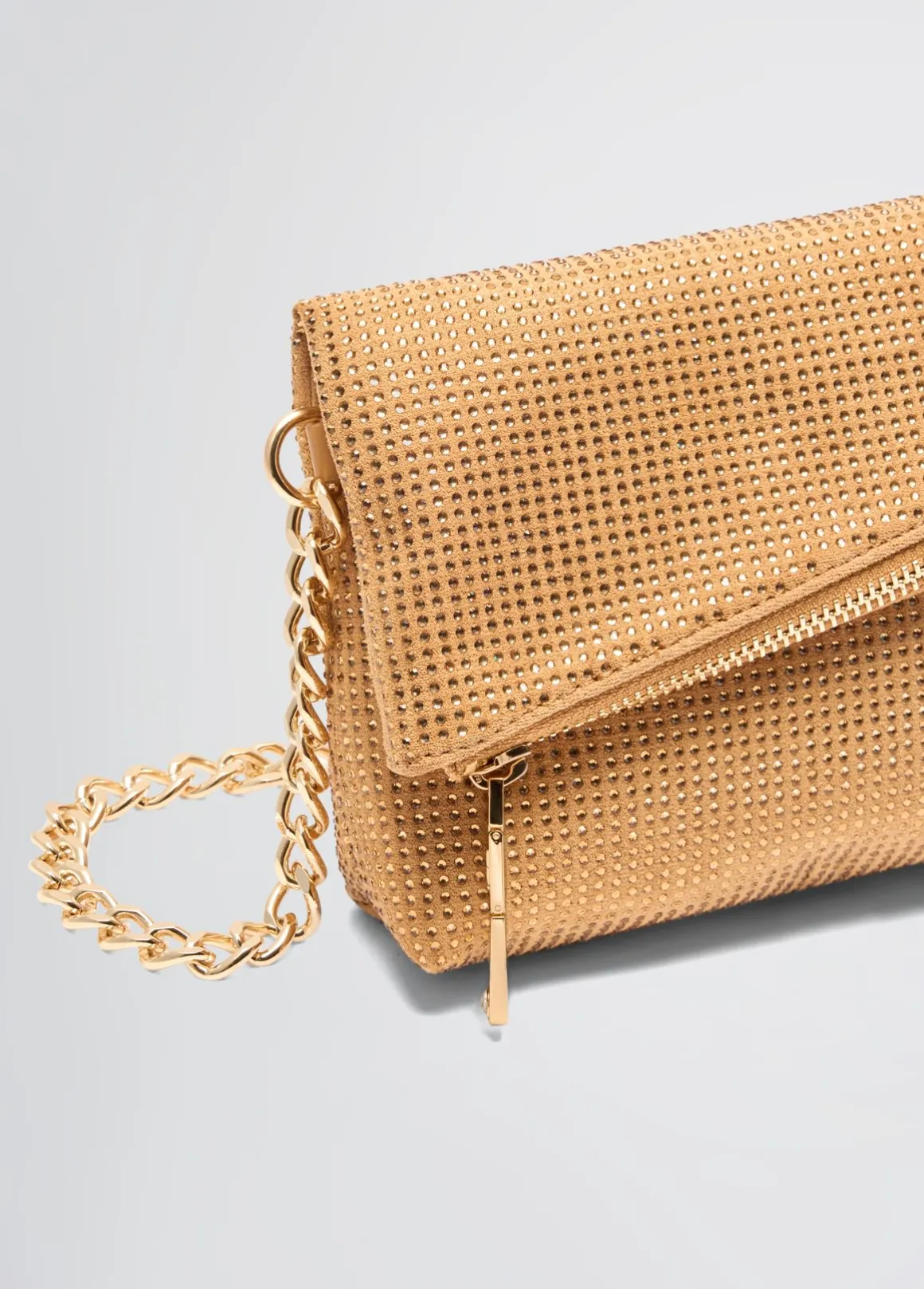 Borsa a spalla piccola con strass