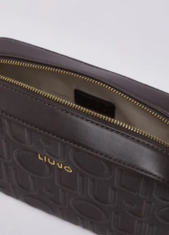 Borsa a tracolla media con logo