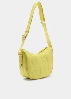 Borsa a tracolla media in nylon opaco