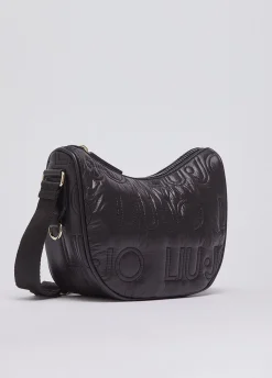Borsa a tracolla media in nylon opaco