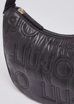 Borsa a tracolla media in nylon opaco